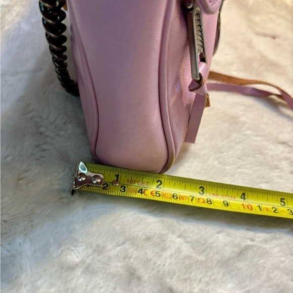 Rebecca Minkoff Leather Crossbody Pink Nickel-tone Hardware Tassel Zipper Pulls - Picture 15 of 16